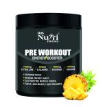 Renutrimass Pre Workout Supplement for Performance & Energy Boost - 250g Green Apple, 25 Servings (Pineapple)