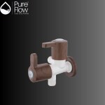 PureFlow 37112-WD Two-Way Angle Cock - Versatile Angle Valve for Bathroom - Ideal for Geyser, R O, Wash Basin, Health Faucet & Jet Spray - Complete with Flange for Easy Installation