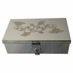 GinoSet Steel Storage Boxes,Cash, Pooja Peti,Organizer,Safe Locker Box 8 inch Storage Box (Steel) W-8