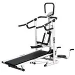Durafit Manual Treadmill HMTM1 4 In 1 Multifunction with Stepper and Twister with Push-Up Bar Supports Maximum User Weight 100 Kg LCD Display