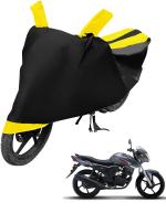 Auto Hub Bike Cover for Yamaha SZ-S , Dustproof UV Protection water resistant Custom Fit Cover-(Black-Yellow )