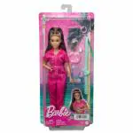 Barbie Doll In Trendy Pink Jumpsuit With Accessories And Pet Puppy, Girls,3Y+,Multicolour
