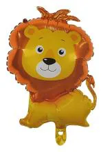 JAGMAG Lion Standing Foil and Balloons for Decorations Aluminium Birthday Party Supplies (11 x 5 x 4 cm)