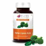 Bliss Welness Alpha Lipoic Acid 300mg | Natural & Pure R Type ALA | Universal Antioxidant Liver Health Energy Booster Blood Sugar Management Supplement - Pack of 60 Vegetarian Tablets