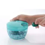 IDEAL PRIME Durable Manual Rope Chopper With Steel Blade 650 ml | Vegetable/Dryfruit Chopper Rassi Chopper Salad Maker Cutter Kitchen tool Pack Of 1