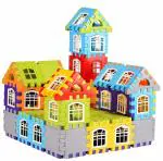 BUSA Building Blocks for Kids, Blocks for Kids, Puzzles Games 108 Pcs Bricks Toys Sets with Wheel, Block Game, Blocks, Educational Toys for Kids and Children for 3 - 5 Years, Building Set.