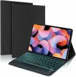 ProElite TouchPad Keyboard case for Xiaomi Mi Pad 6 11 inch, Magnetic Detachable Wireless Bluetooth TouchPad Keyboard Built-in 7-Colors Backlit, Black