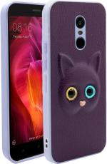 Lenient Purple Rubber, Silicon Back Cover For Mi Redmi Note 4
