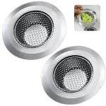 Finality Silver Stainless Steel Sink Strainer (Pack Of 2)