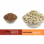 Andramart Raw Flex and Sunflower mixed combo seeds 1000 gm