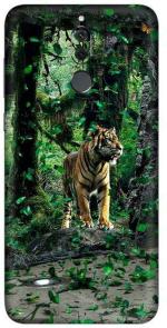 aadia Honor 9i Matte Vinyl Tiger Printed Mobile Skin Sticker with Scratch Resistant Lamination
