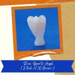 VSP VASTU SAMADHAN - 235 - ROSE QUARTZ ANGEL FOR LOVE, HAPPINESS, BALANCE EMOTIONS AND MEDITATION ( 2 Inch ) ( 30 Gram )