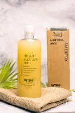 Vitro Aloe Vera Juice 1L | Good for Body Detox, Immunity, Skin & Hair | Rich in Fiber, Calcium & Vitamins | No Added Sugar