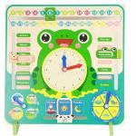 Smartcraft Calendar Educational Clock Toy For Kids Learning (Frog Stand)
