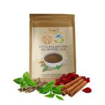 Veda5 Himalayan Naturals - Cooling Pitta Dosha Tea with Basil, Cardamom, Cinnamon | Perfect for reducing heartburn, improves digestion, strengthens immune system, Ayurvedic Herbal Tea, 100g