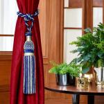 Amit Creations Curtain Tieback Tassels | Decorative Royal Blue & White Tieback Curtain Tassel | Curtain Tie Rope for Home & Office Decoration |Pack of 2 Pieces | Windows Curtain Accessories.