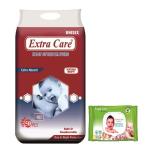 Extra Care Baby Pant Diaper XL size (50 piece) + Extra Care Baby Wipes (80 piece)