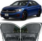 Able Dotnet Half Car Magnetic Sun Shade Curtains for Volkswagen Jetta Set of 4