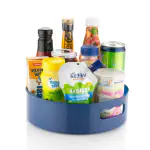 ANSHEZ Plastic 360 Lazy Susan Rotating Organizer Tray/ Rotating Masala/ Spice Rack | Multi-Function Rotating Kitchen Tray / Cosmetics Organizer - 22 cm