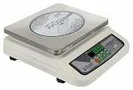 iScale i-06 Weight Capacity 30kg x 1g Accuracy, Electronic Chargeable Weighing Machine / Weighing Scale with Front & Back Double Green Display, Stainless Steel Pan, 10x12