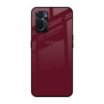 Qrioh Classic Burgundy Glass Case for Oppo A36