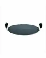Bestofry Round Multi Tawa, 36 cm Big Pathri Tawa, Non-Stick Dosa Pan with Double Handle