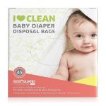 Bodyguard Baby Diaper Disposal Bags, Odour Concealing & Leak Proof - 45 Disposable Bags