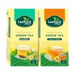 Leeford Green Tea Aqua Slim and Lemon With Honey For Weight Loss Combo Pack ( 25 Bags Each)