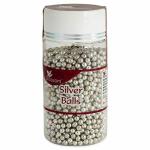 BLOSSOM Edible Silver Balls Sprinkles for Cake Decoration (Size- 2) 125 g