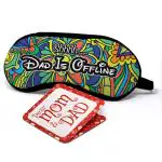 Indigifts Sleeping Eye Mask Dad is Offline and Mom Sleeping Quotes Polyester Pack of 1