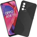 Knotyy OPPO A74 5G Black Back Cover