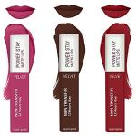 FS ForSure Power Stay Waterproof Matte Liquid Lipstick (Pack of 3) Multicolor