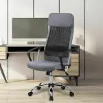 SAVYA HOME Zenith Ergonomic High Back Chair for Home, Office, Study Table with Recline|Height Adjustable Cushion seat with headrest (Grey) (Grey)