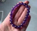 DVISHA Traders Amethyst Stone Original Certified Bracelet Women Jamuniya Stone Bracelet Amethyst Crystal Stone Bracelet Healing Bracelet Jamuniya Bracelet Natural Bracelet For Men & Women