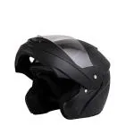 RHYNOX RNX-Beast ISI Certified Flip-Up Helmet - Black.