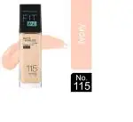 LOREAL MAYBELLINE NEW YORK Fit Me Matte+ Pore less Liquid Foundation (With Pump & SPF 22) , 115