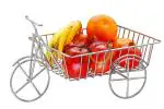 Cosmos Stainless Steel Square Cycle Fruit Basket , Designer Basket, Silver