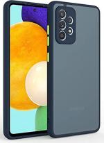 Rawat Samsung Galaxy A52, Samsung Galaxy A52 5G, Samsung Galaxy A52S 5G Blue Silicon, Fiber Shock Proof Back Cover