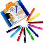 Scoobies Bath Crayons | Set of 10 | Ultra-Clean Washable Crayons | With Drag Along Push Tab