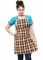 TREND 100% Cotton with Waterproof Plastic Regular Kitchen Home Use & Chefs Use Aprons