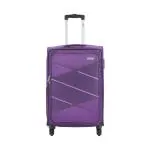 Safari Avenue 59 Cms Small Cabin Trolley Bag Soft Sided Polyester 4 Wheels 360 Degree Wheeling System Luggage, Trolley Bags for Travel, Suitcase for Travel, Purple