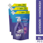 Wiz Hand Wash Lavender 1L Refill Pouch (Pack of 3)