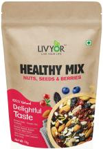 LIVYOR Healthy Mix Nuts, Seeds and Berries Combo | Super Nutritious Food | Dry Fruits Trail Mix with Seeds, Berries Pack (1kg)