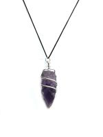 Astroghar Amethyst Oval Shape Crystal Pendant