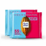 Ritter Sport 55% Dark Milk Chocolate Ghana 100g ( Pack of 2)