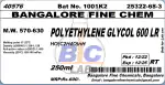 POLYETHYLENE GLYCOL 600 - 250ml (PEG 600)