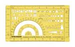 Traceease Map Drafting Cartography Survey Map Symbols Template Drawing Stencil,Designing Template Measuring Ruler