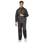 The Clownfish Deluxe Pro Grey Reversible Raincoat For Men