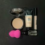 Beauzy Beauty Blender, Vitamin Serum, Baked Compact Powder, Concealer and Foundation