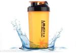 ANKEV Protein Shaker bottle for Gym, Pro Shaker Mixer Ball, Ideal for Protein, Pre workout and BPA Free Material Sipper Bottle (700 ML, Orange)